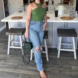 Abercrombie and Fitch Green Bodysuit